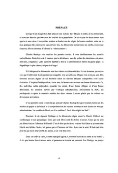 Ethique et democratie en Afrique subsaharienne