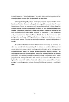 Ethique et democratie en Afrique subsaharienne