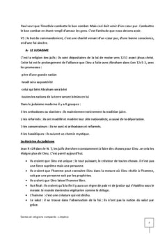 Religions et Sectes comparees