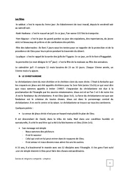 Religions et Sectes comparees