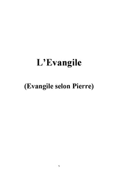 L'evangile
