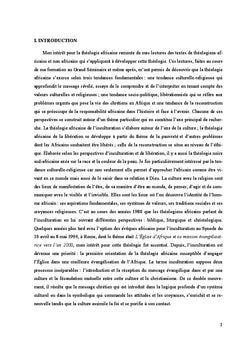 La réception mutuelle entre la sagesse chrétienne et la sagesse négro-africaine