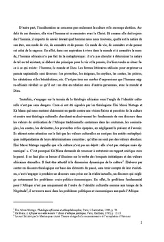 La réception mutuelle entre la sagesse chrétienne et la sagesse négro-africaine