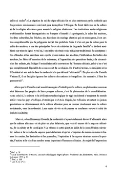 La réception mutuelle entre la sagesse chrétienne et la sagesse négro-africaine