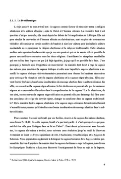La réception mutuelle entre la sagesse chrétienne et la sagesse négro-africaine