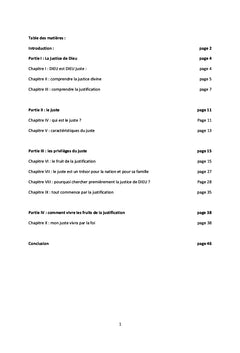 Le fruit de la justification