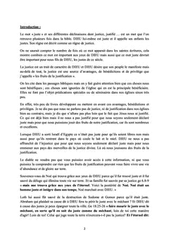 Le fruit de la justification