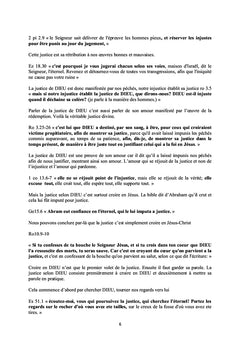 Le fruit de la justification