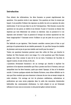 Questions divinement humaines