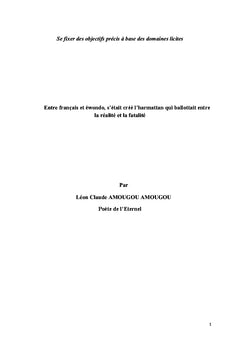 Se fixer des objectifs precis A base des domaines licites