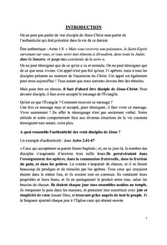 Le vrai disciple de Jesus-Christ