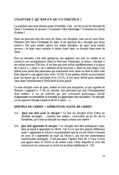 Le vrai disciple de Jesus-Christ