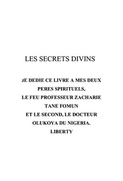 Les secrets divins