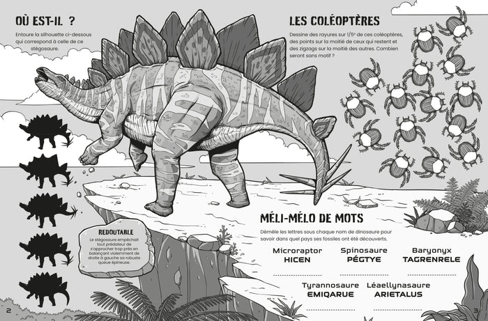 Les dinosaures - Activités et jeux