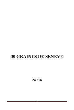 30 Graines de senevé
