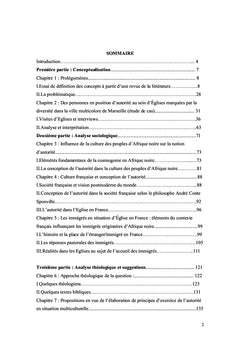Autorite, cultures et eglises
