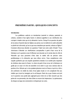 Autorite, cultures et eglises