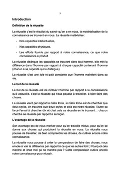 Les secrets de ma réussite