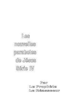Les nouvelles paraboles de Jésus