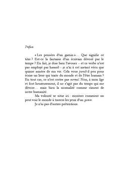 Les pensees d'un gamin