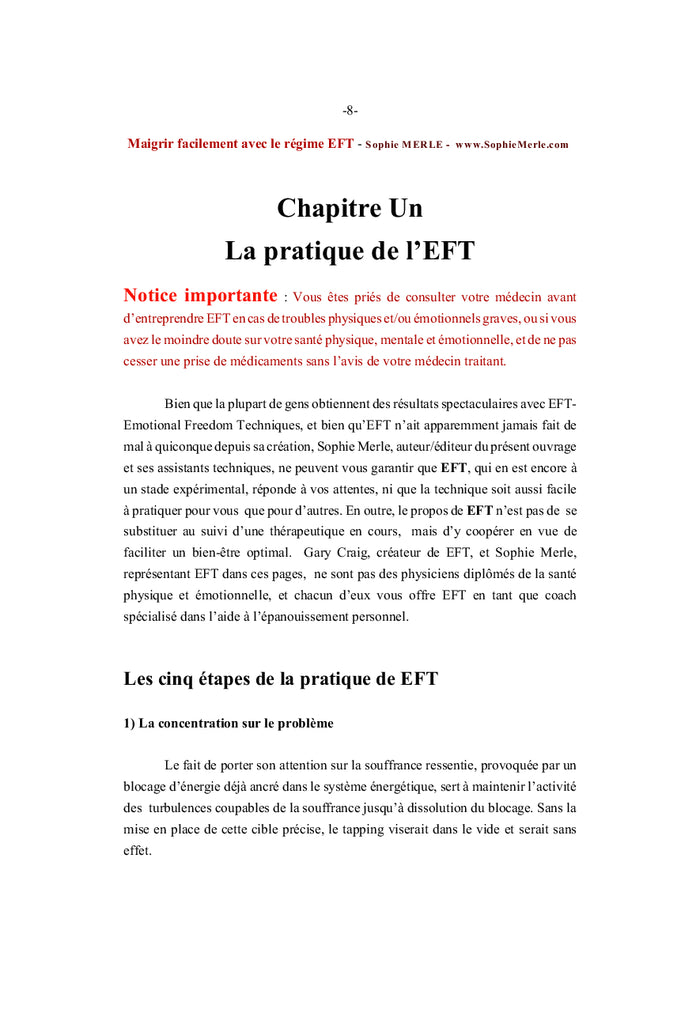 Maigrir facilement avec l'EFT