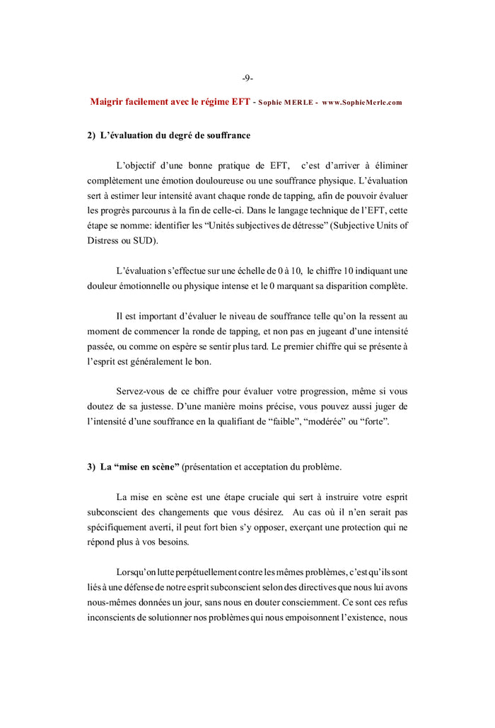 Maigrir facilement avec l'EFT