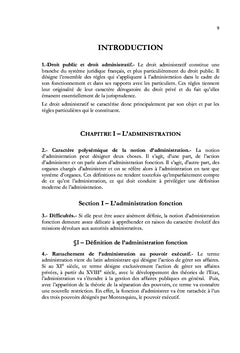 Droit administratif français - Tome I