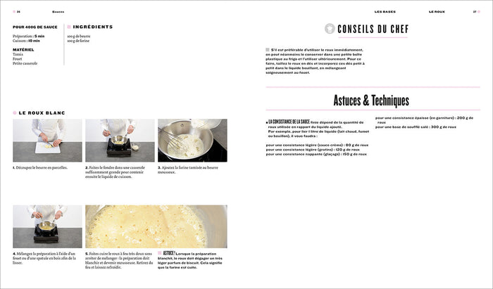 Sauces, Leçons en pas à pas