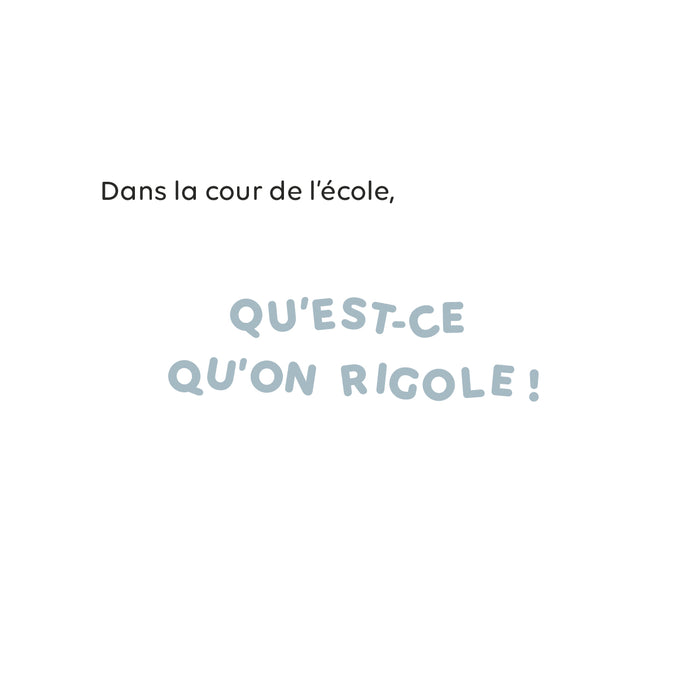 Dans la cour de l'école