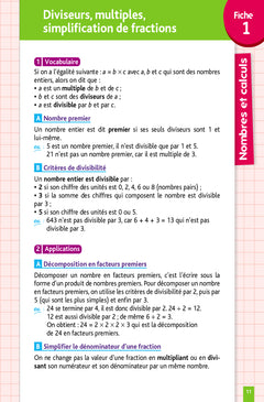 Objectif Brevet - Fiches Maths 3e