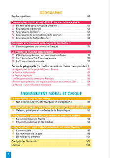 Objectif Brevet - Fiches Histoire-Géographie-EMC 3e