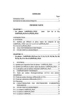 Etude Structurale et Photoluminescence des Phosphites de Terres Rares