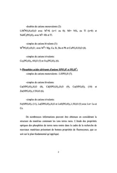 Etude Structurale et Photoluminescence des Phosphites de Terres Rares