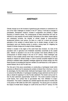 Deterministic hydrological modelling for flood risk assessment