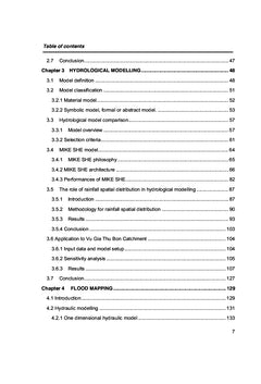 Deterministic hydrological modelling for flood risk assessment