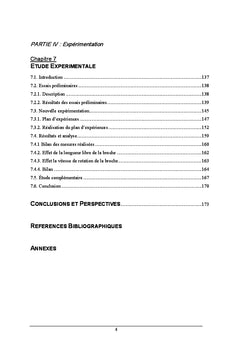 Dynamique non linéaire de l'opération de perçage