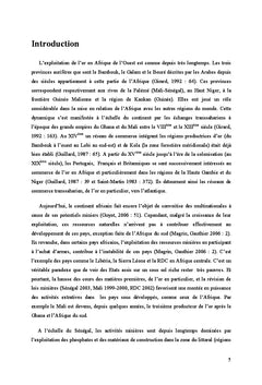 Mines et dynamiques spatiales dans le Sud-est du Sénégal