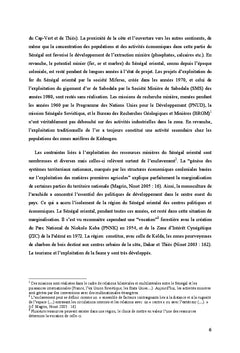 Mines et dynamiques spatiales dans le Sud-est du Sénégal