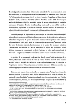 Mines et dynamiques spatiales dans le Sud-est du Sénégal