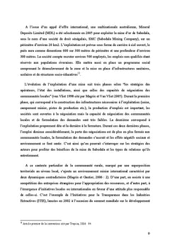 Mines et dynamiques spatiales dans le Sud-est du Sénégal