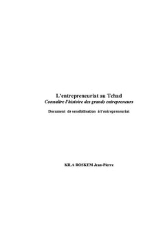 L'entrepreneuriat au Tchad