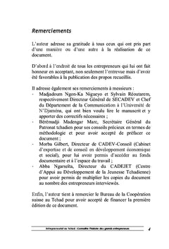 L'entrepreneuriat au Tchad