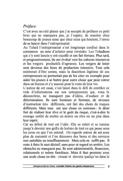 L'entrepreneuriat au Tchad