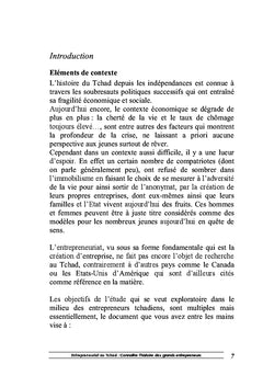 L'entrepreneuriat au Tchad