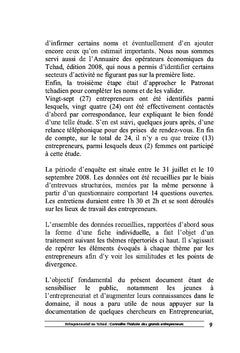 L'entrepreneuriat au Tchad