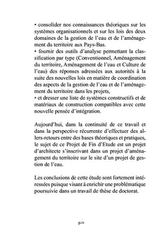 Synergies entre conception urbaine et gestion de l'eau