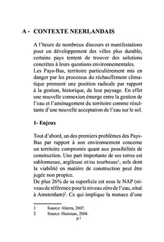 Synergies entre conception urbaine et gestion de l'eau