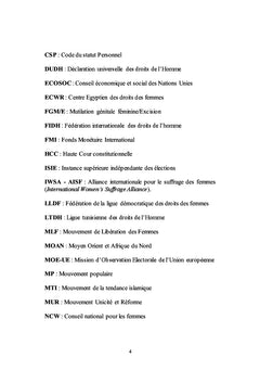 Droits des Femmes et Printemps Arabes