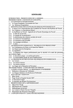 La prevention des risques psychosociaux.