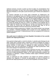 La prevention des risques psychosociaux.